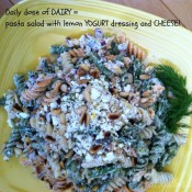Pasta Salad with Lemon Yogurt Dressing
