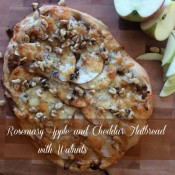 Rosemary Apple and Cheddar Flatbread with Walnuts