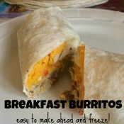 Breakfast Burritos - easy to make ahead and freeze!