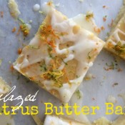 Glazed Citrus Butter Bars