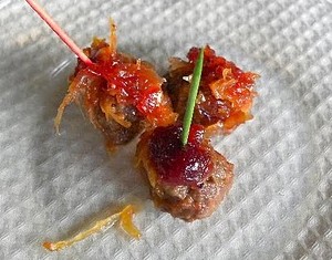 Hors d’oeuvres = Appetizers Meatballs