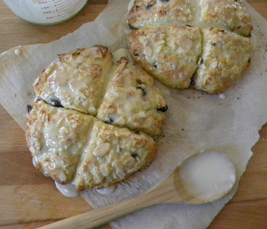 Almond Cherry Scones