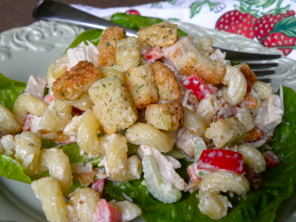 Caesar Chicken Noodle Salad