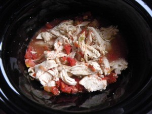 Rotel Crock Pot Chicken - Eat 2 Gather