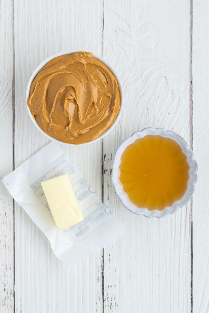ingredient photo: peanut butter, honey, butter