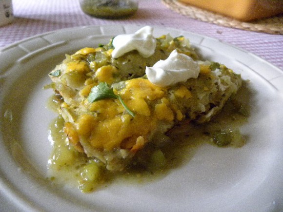 Meals 4 Sharing Fridays: Spicy Chicken & Bean Enchiladas Verde