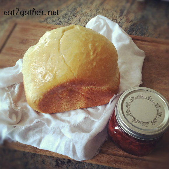 Honey White Bread ~ bread machine recipe