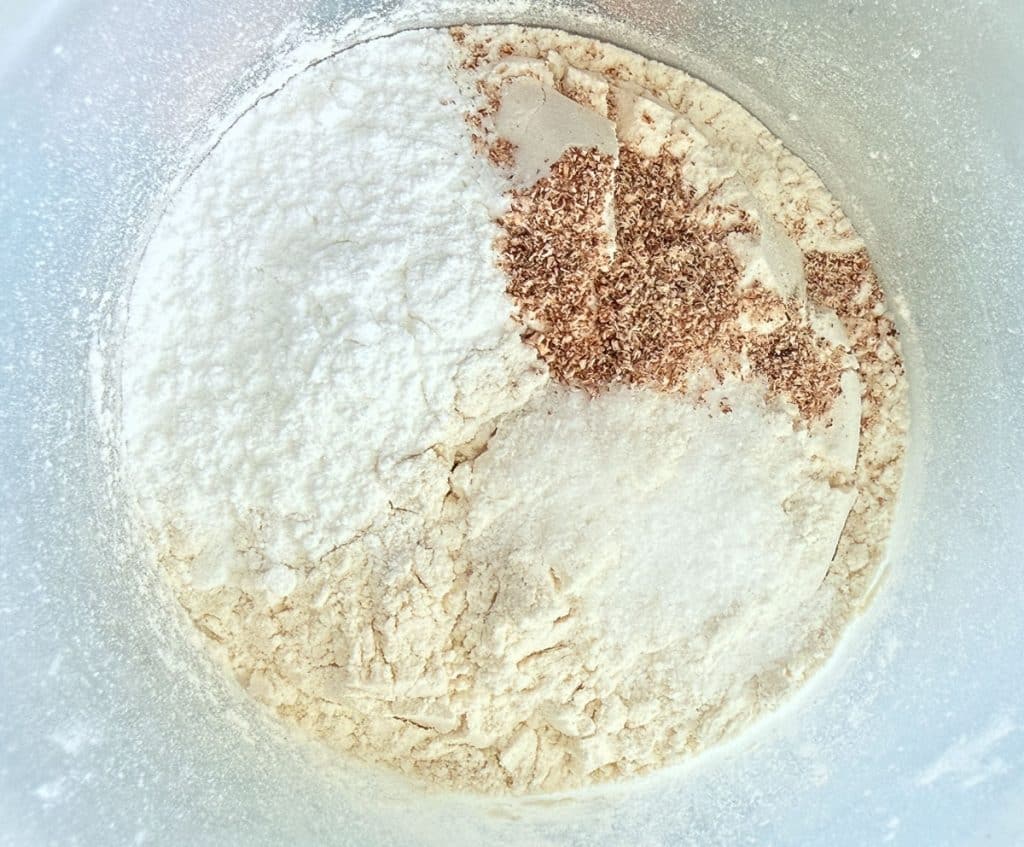 dry ingredients in a bowl
