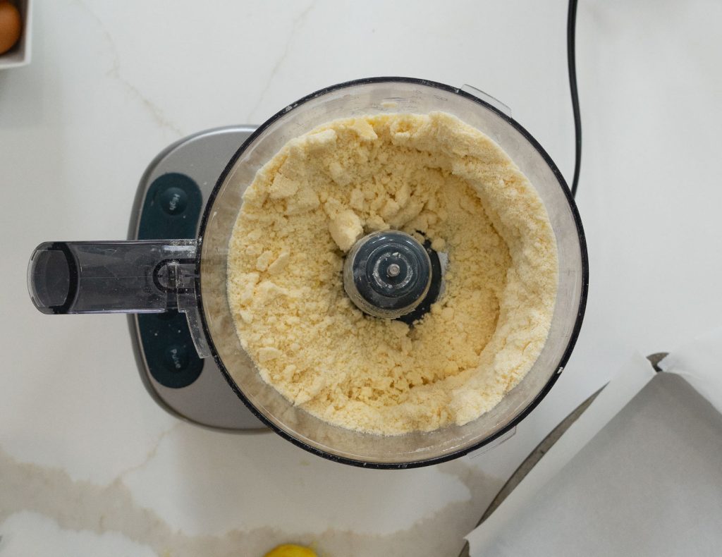 processed crust in food processor