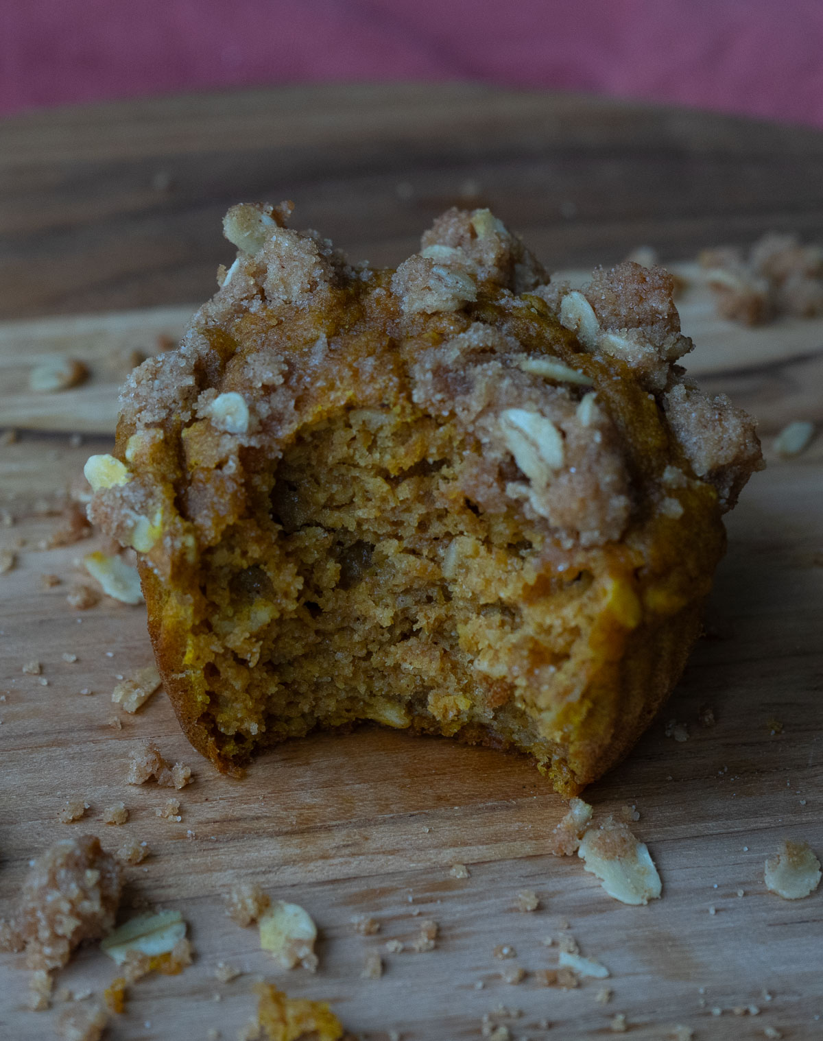 Whole Wheat Pumpkin Oat Muffins