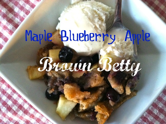 Maple Blueberry Apple Brown Betty