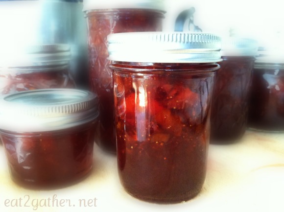 Strawberry Rhubarb Balsamic Jam