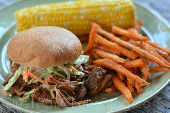 Slow Cooker Barbecue Beef Sandwiches