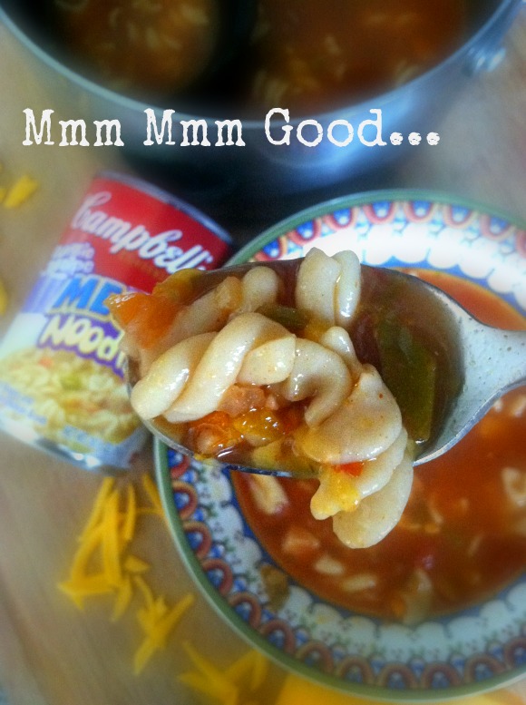 Easy Chicken Noodle Taco Soup with Campbell’s Soup