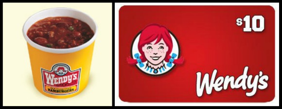 Five 10 Wendy Gift Cards See Details Below