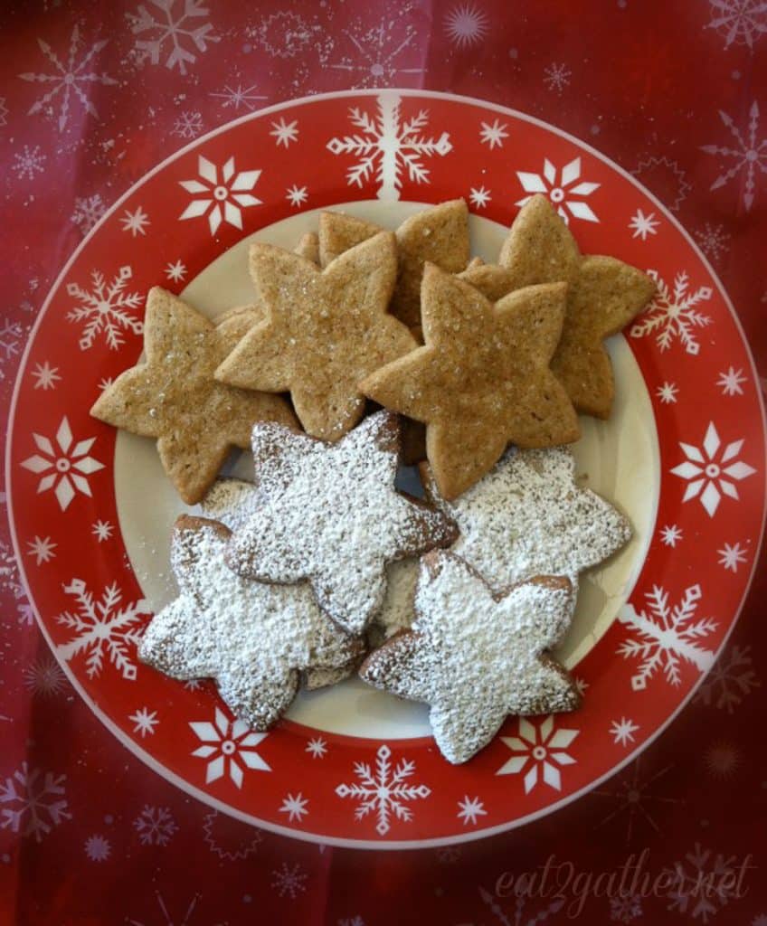 plate of brown sugar spice cookeis