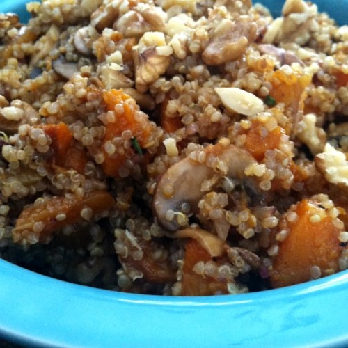 Walnut & Butternut Squash Quinoa Salad