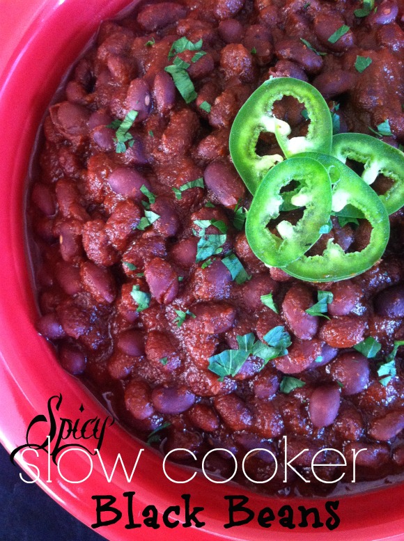 Spicy Slow Cooker Black Beans