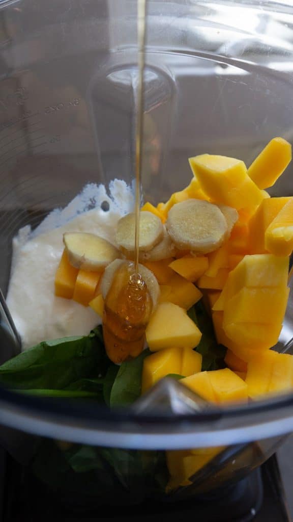 ingredients in blender 