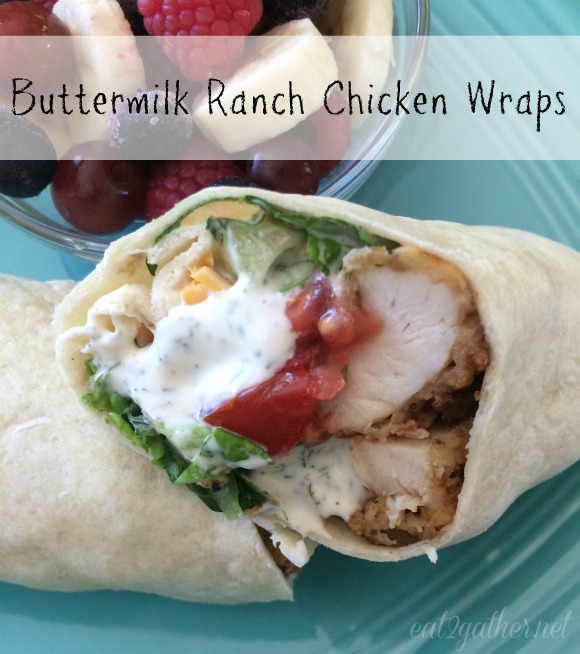 Buttermilk Ranch Chicken Wraps