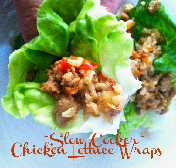 Slow Cooker Chicken Lettuce Wraps