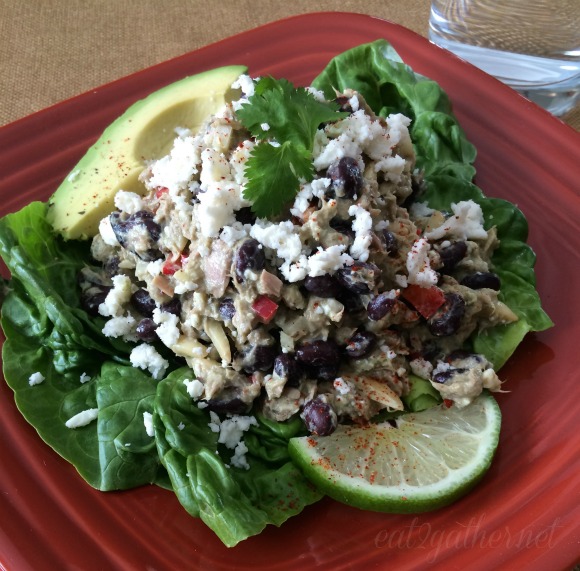 Protein Packed Tuna Salad with Cilantro Lime Dressing