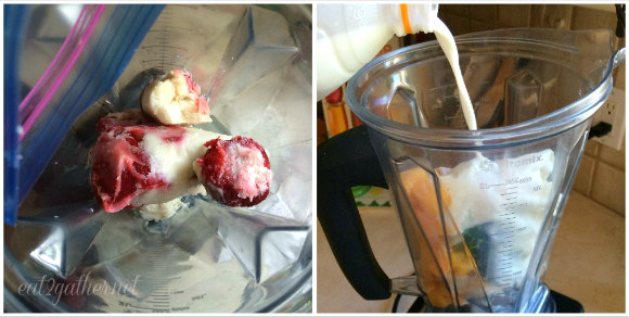 Easy Make Ahead Freezer Smoothies great for quick back to school snack or breakfast!