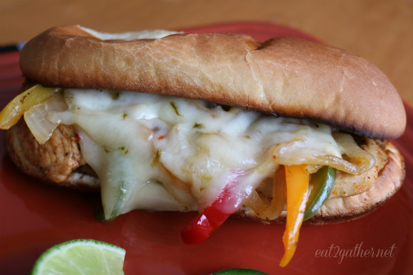 Chicken Fajita Sandwiches