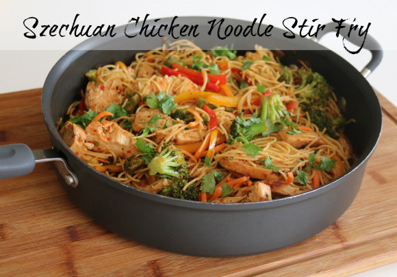 Szechuan Chicken Noodle Stir Fry