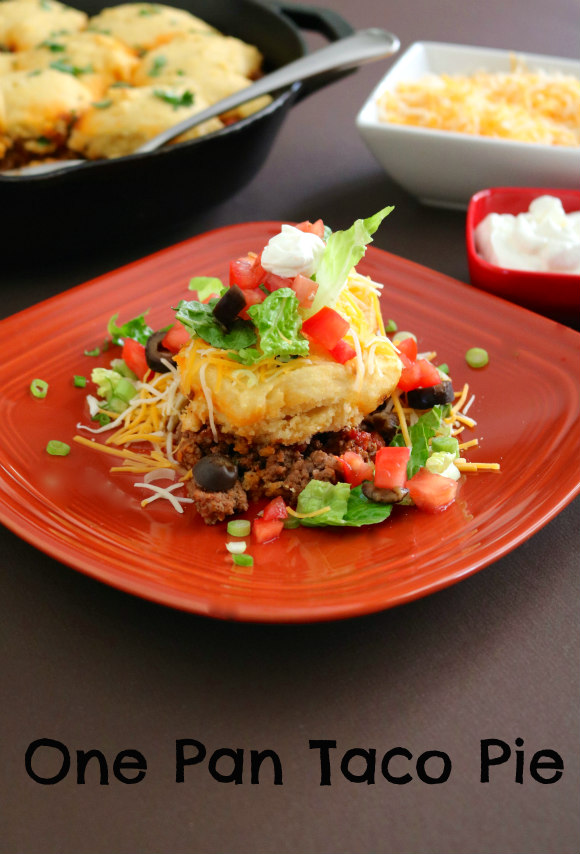 One Pan Taco Pie #MeetFarmFamilies