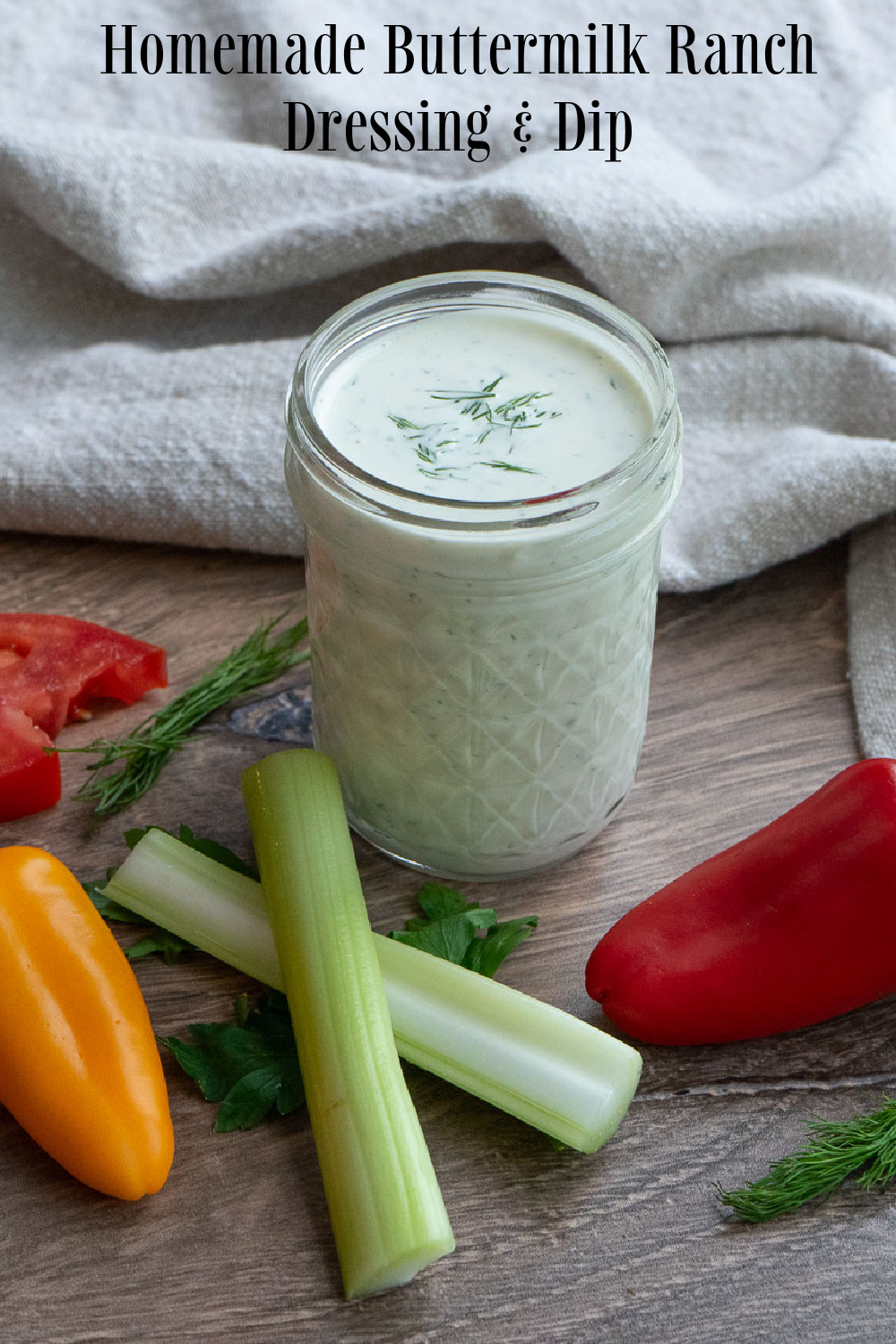 Homemade Buttermilk Ranch Salad Dressing & Dip - Eat 2 Gather